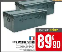 Batkor Lot 2 Cantines 75/80 CM offre