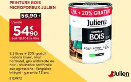 Gedimat JULIEN Peinture bois microporeux offre