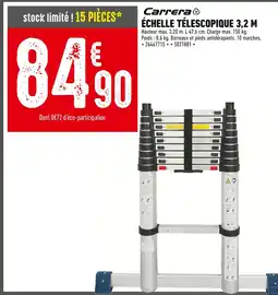 Batkor Carrera Échelle télescopique 3,2 M offre