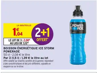 Intermarché POWERADE Boisson énergétique Ice Storm offre