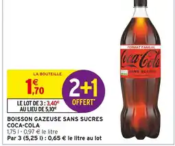 Intermarché Coca-Cola Boisson gazeuse sans sucres offre