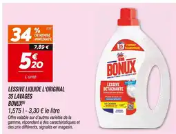 Netto BONUX Lessive liquide l'original 35 lavages(b) offre