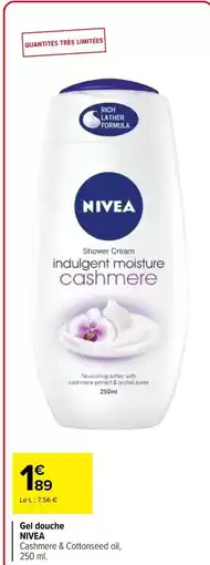 Carrefour Drive Nivea - gel d'auche offre