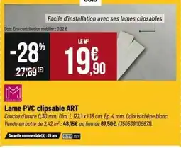 Tridôme Facile - lame pvc clipsable art offre