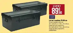 Tridôme Dim - lot de 2 cantines 75/80 cm offre