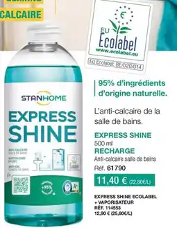 Stanhome Stanhome - express shine ecolabel + vaporisateur offre