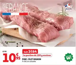 Auchan Supermarché Porc: filet mignon offre
