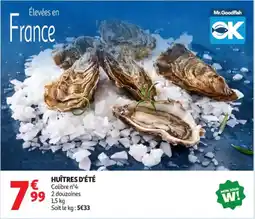 Auchan Supermarché Huîtres d'été offre