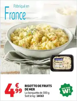 Auchan Supermarché Risotto de fruits de mer offre