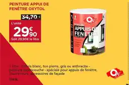 Gedimat PEINTURE APPUI DE FENÊTRE OXYTOL offre