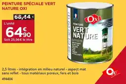 Gedimat OXI Peinture spéciale vert nature offre