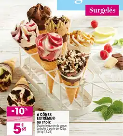 Croque Gel EXTRÊME 6 cônes offre