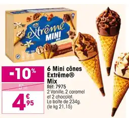 Croque Gel EXTREME 6 Mini cônes Mix offre