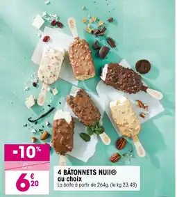 Croque Gel NUII 4 bâtonnets offre