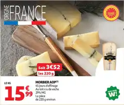 Auchan Supermarché Morbier aop offre