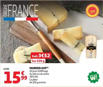 Auchan Supermarché Morbier aop offre