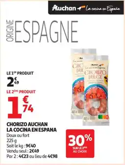 Auchan Supermarché Chorizo auchan la cocina en espana offre