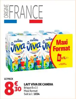Auchan Supermarché Lait viva de candia offre