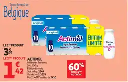 Auchan Supermarché Actimel offre