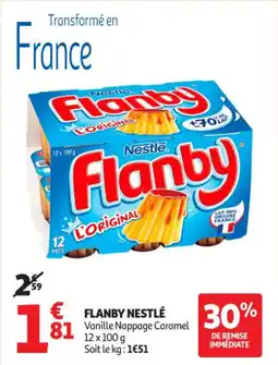 Auchan Supermarché Flanby nestlé offre