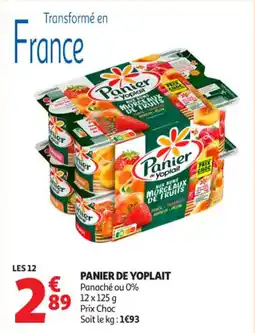 Auchan Supermarché Panier de yoplait offre