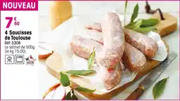 Croque Gel 4 Saucisses de Toulouse offre