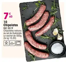 Croque Gel 10 Chipolatas offre