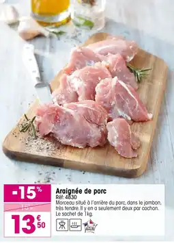 Croque Gel Araignée de porc offre