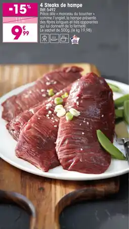 Croque Gel 4 Steaks de hampe offre