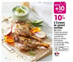Croque Gel 2 Cuisses de canard confites offre