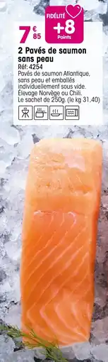 Croque Gel 2 Pavés de saumon sans peau offre