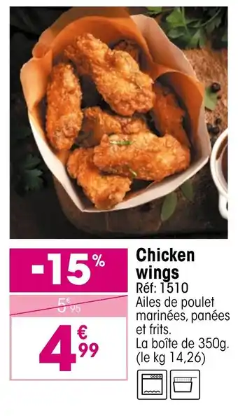 Croque Gel Chicken wings offre