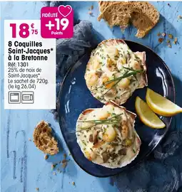 Croque Gel 8 Coquilles Saint-Jacques à la Bretonne offre