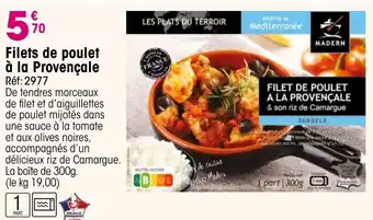 Croque Gel Filets de poulet à la Provençale offre