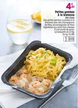 Croque Gel Petites gambas à la bretonne offre