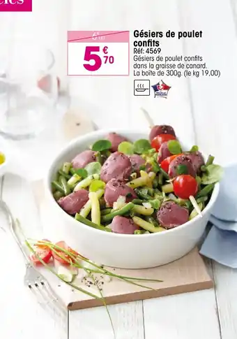 Croque Gel Gésiers de poulet confits offre