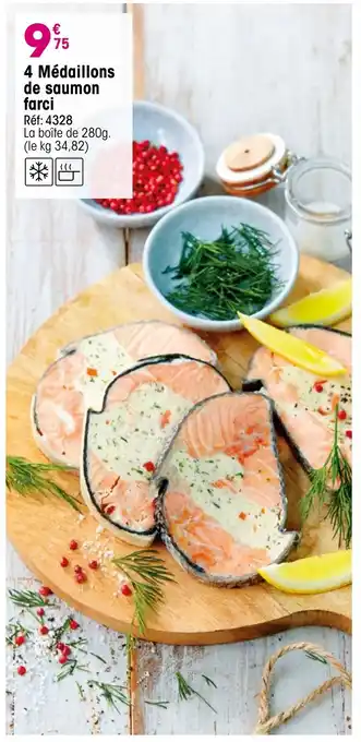 Croque Gel 4 Médaillons de saumon farci offre