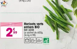 Croque Gel Haricots verts entiers bio offre