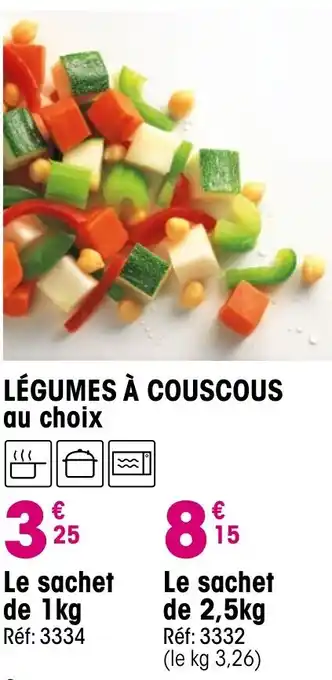 Croque Gel Légumes à couscous offre