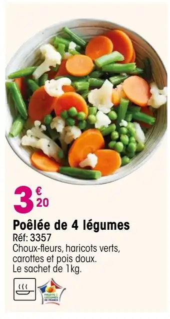 Croque Gel Poêlée de 4 légumes offre