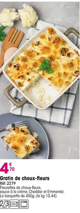 Croque Gel Gratin de choux-fleurs offre