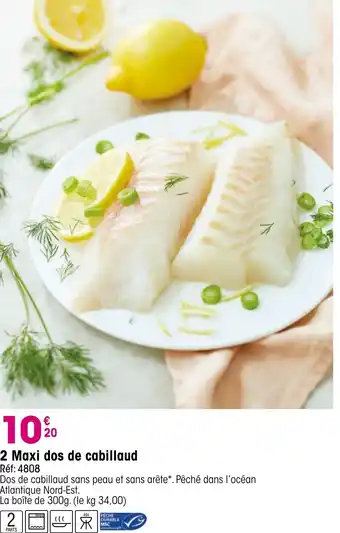 Croque Gel 2 Maxi dos de cabillaud offre