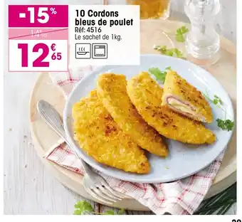 Croque Gel 10 Cordons bleus de poulet offre