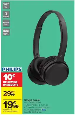 Carrefour Drive Philips - casque arceau offre