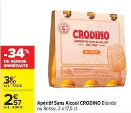 Carrefour Drive Aperitif sans alcool biondo ou rosso offre