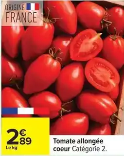 Carrefour Drive Tomate allongée coeur offre