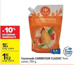 Carrefour Drive Carrefour - classic casconade classic' pure canne offre