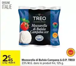 Carrefour Drive Treo - mozzarella di bufala campana a.o.p offre