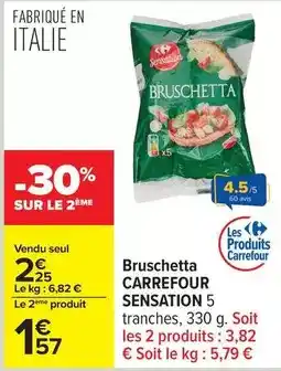 Carrefour Drive Carrefour - bruschetta sensation 5 offre