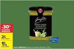 Carrefour Drive Garofalo - pesto verde ou tomates séchées offre